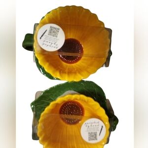 Vibrant Yellow and Green Floral Decor Accents